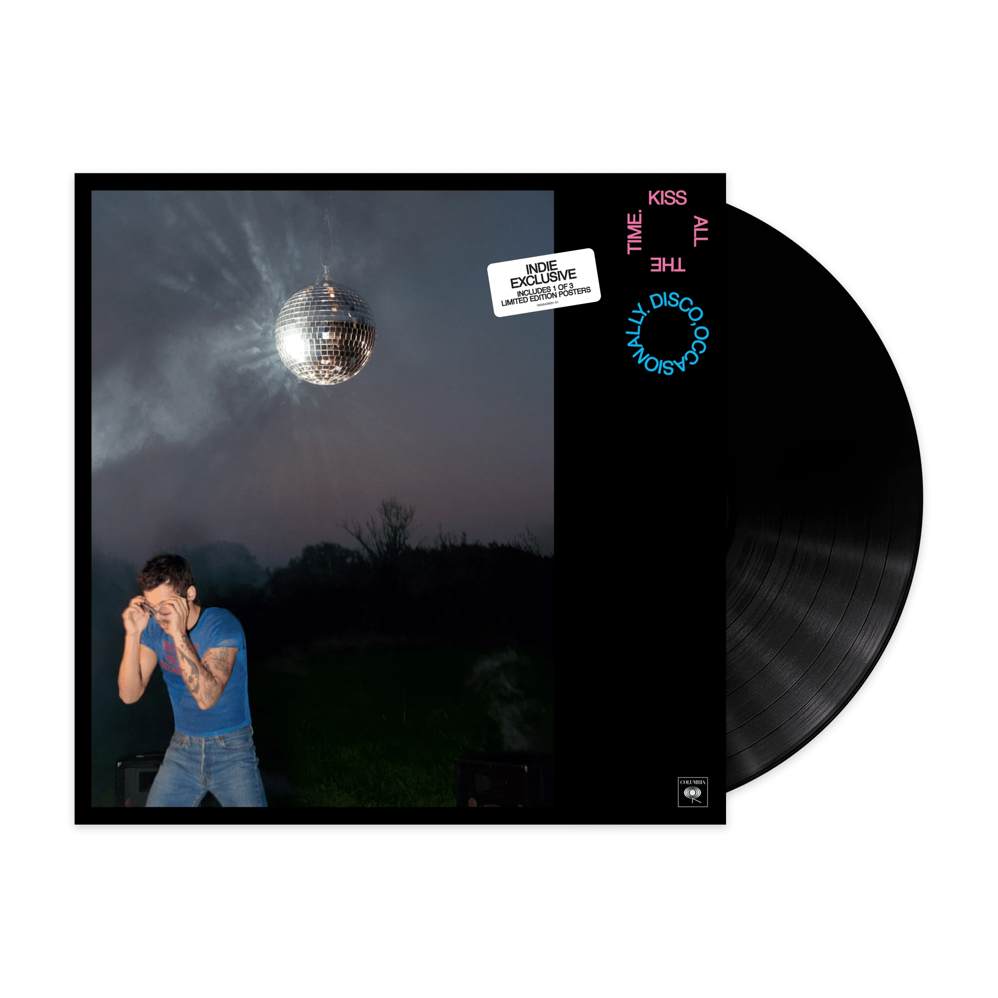 Harry Styles - Kiss All The Time. Disco, Occasionally. - Indie Vinyl LP Record w/ Random Poster