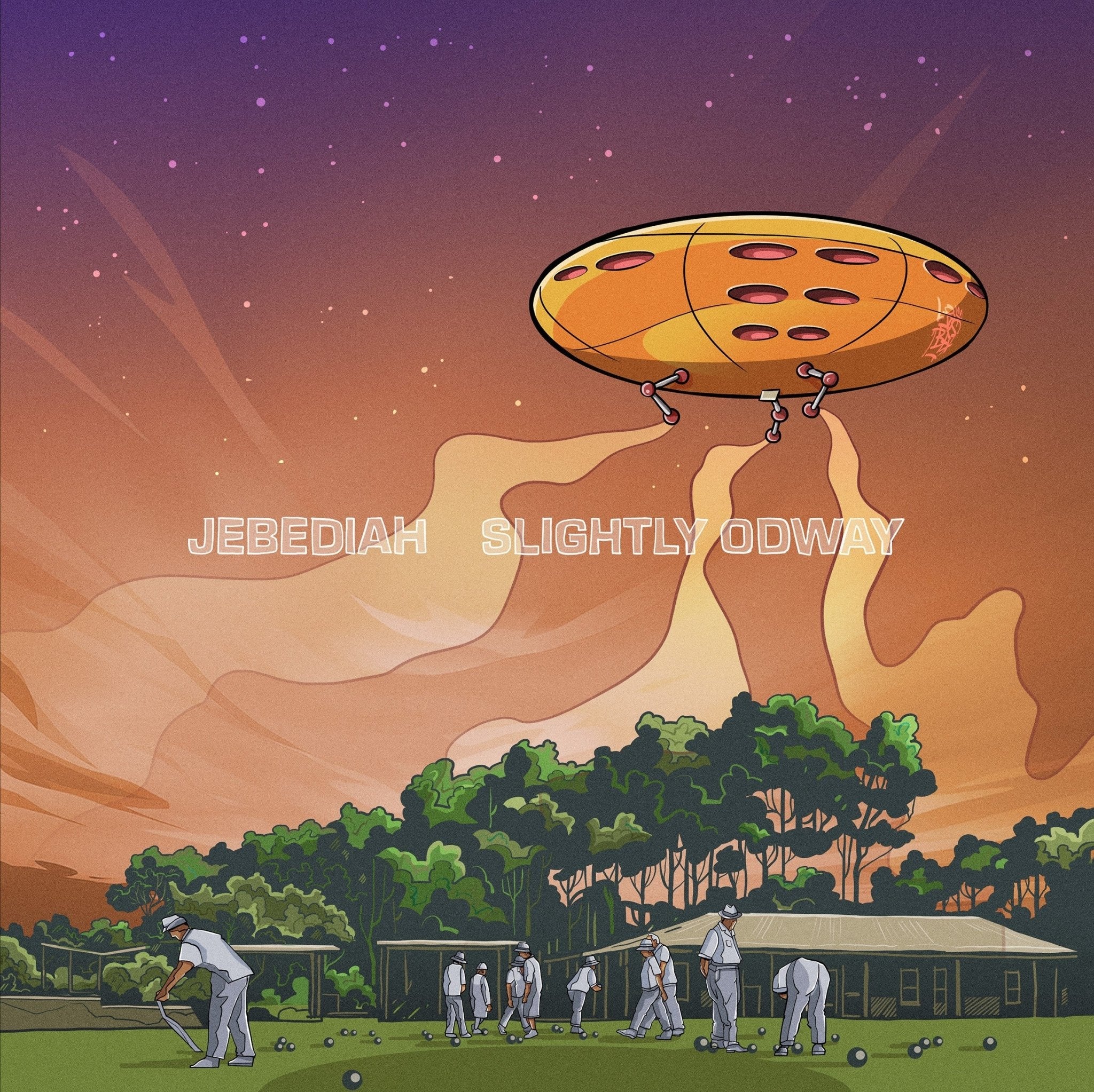 Jebediah - Slightly Odway - Translucent Green Vinyl LP Record - Image 2