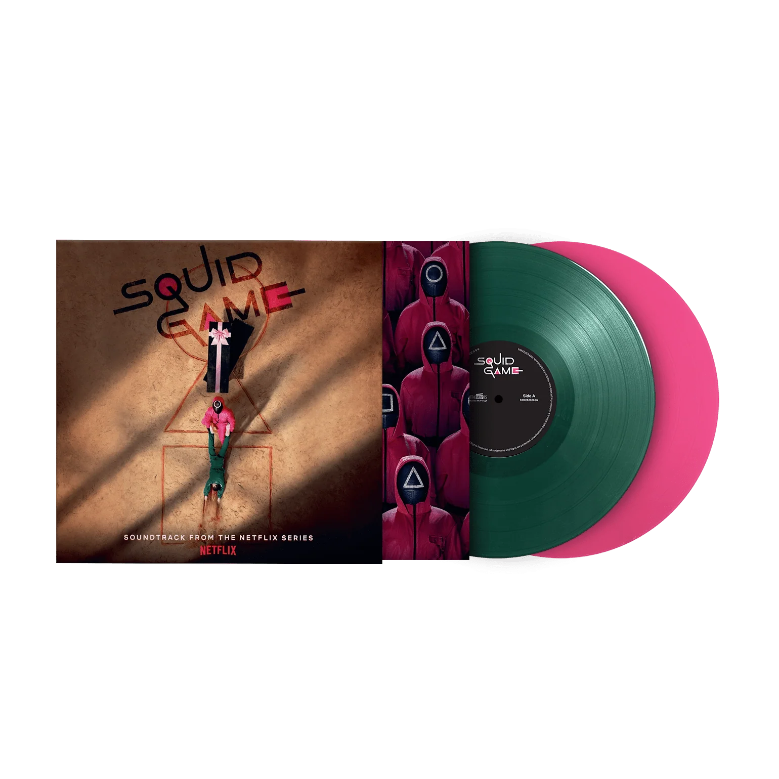Jung Jaeil - Squid Game Original Soundtrack - Green & Pink Vinyl LP Record - Image 3