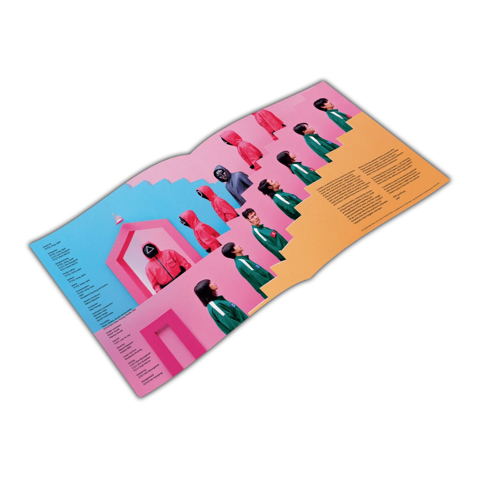 Jung Jaeil - Squid Game Original Soundtrack - Green & Pink Vinyl LP Record - Image 7