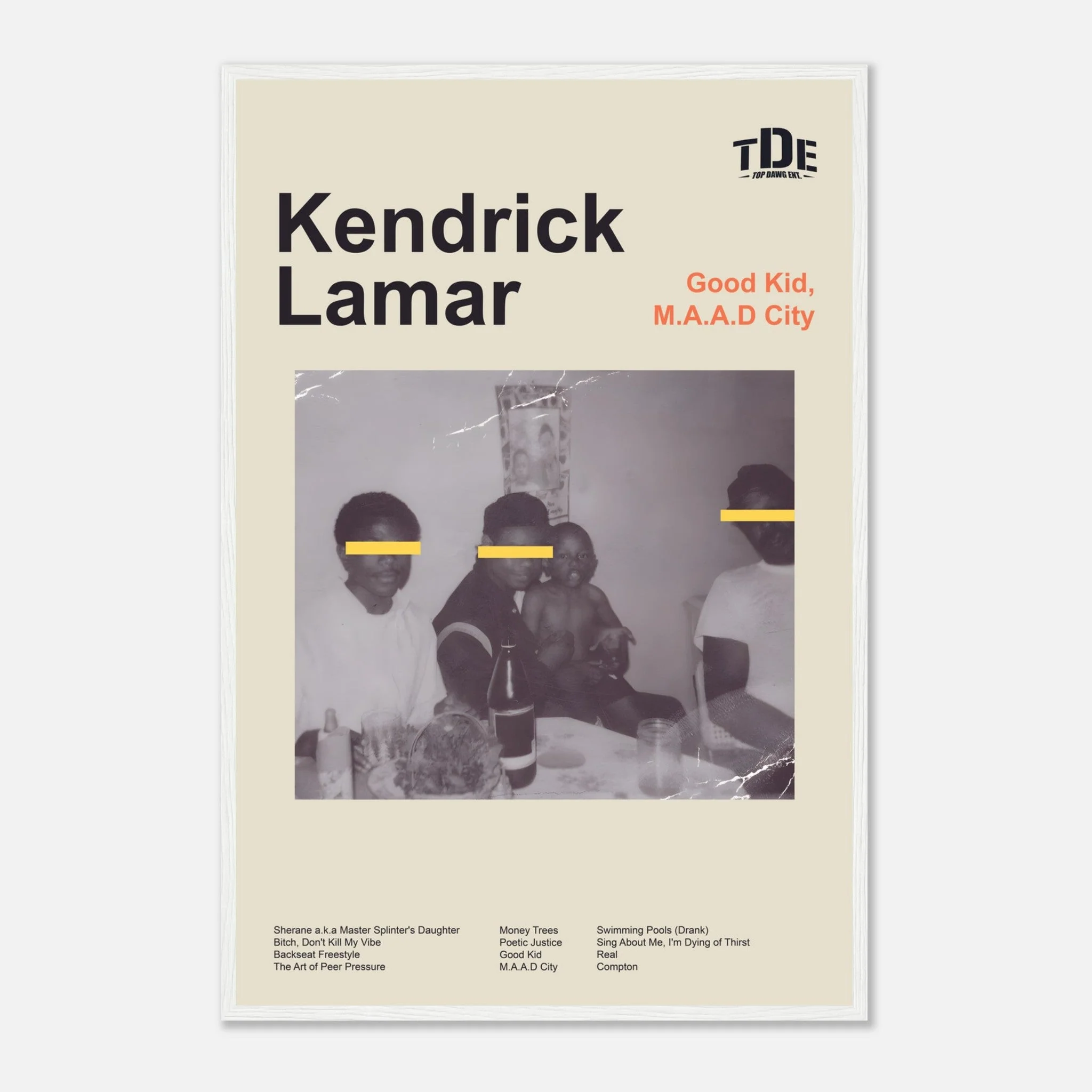Kendrick Lamar - Good Kid, M.A.A.D City - Framed Poster - Image 2