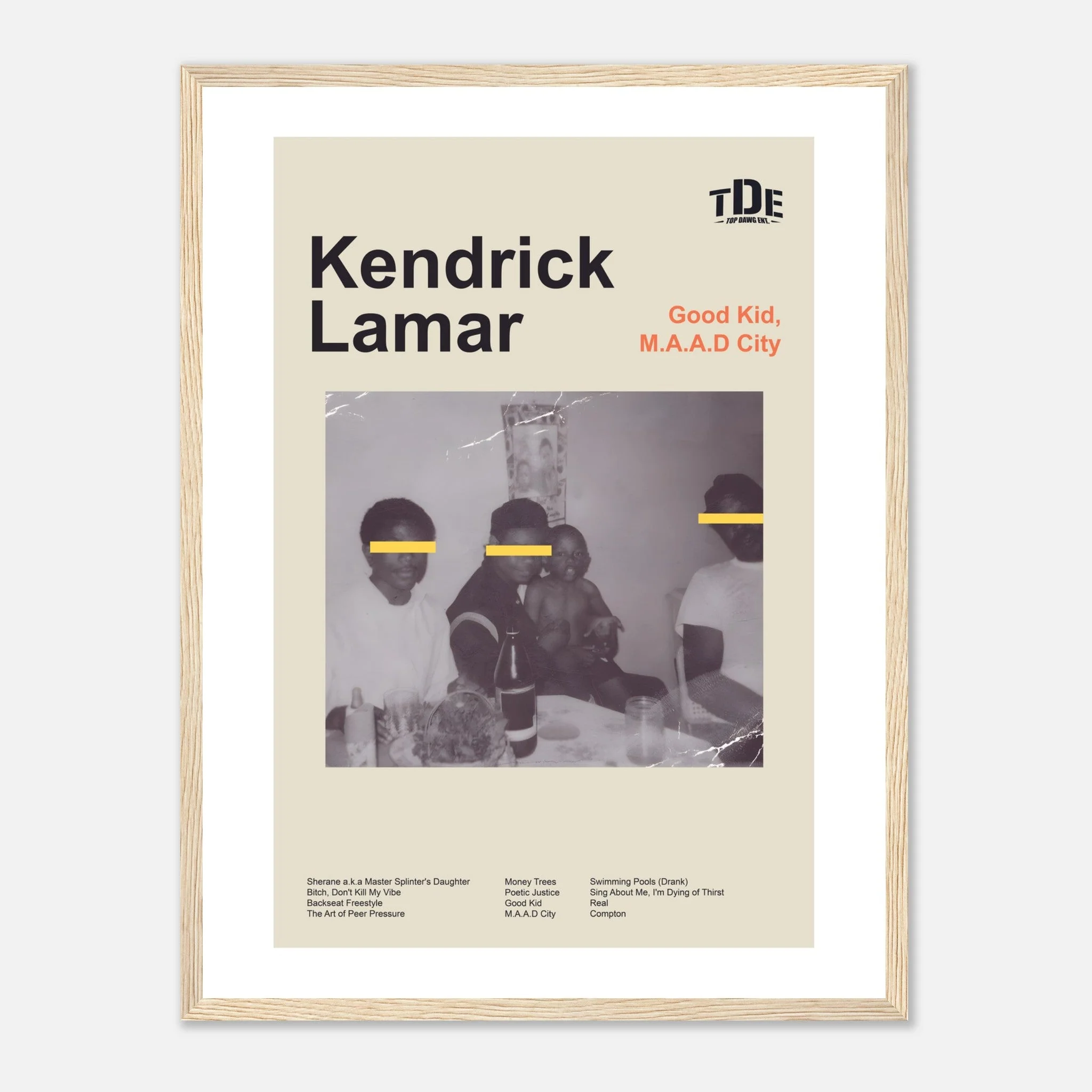 Kendrick Lamar - Good Kid, M.A.A.D City - Framed Poster - Image 3