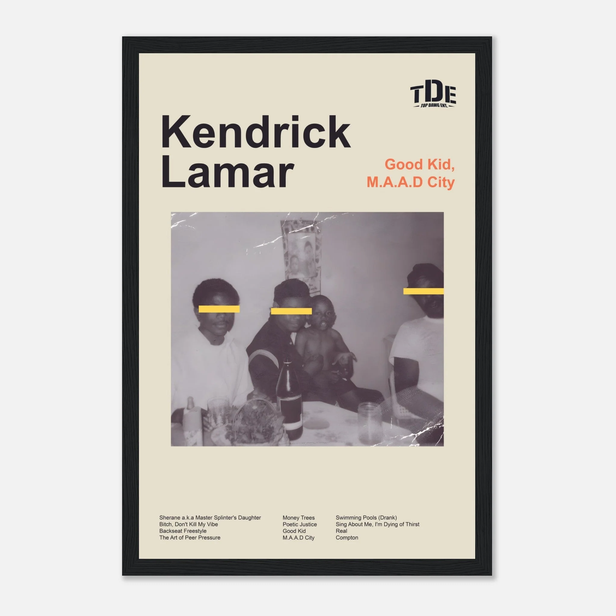 Kendrick Lamar - Good Kid, M.A.A.D City - Framed Poster - Image 4