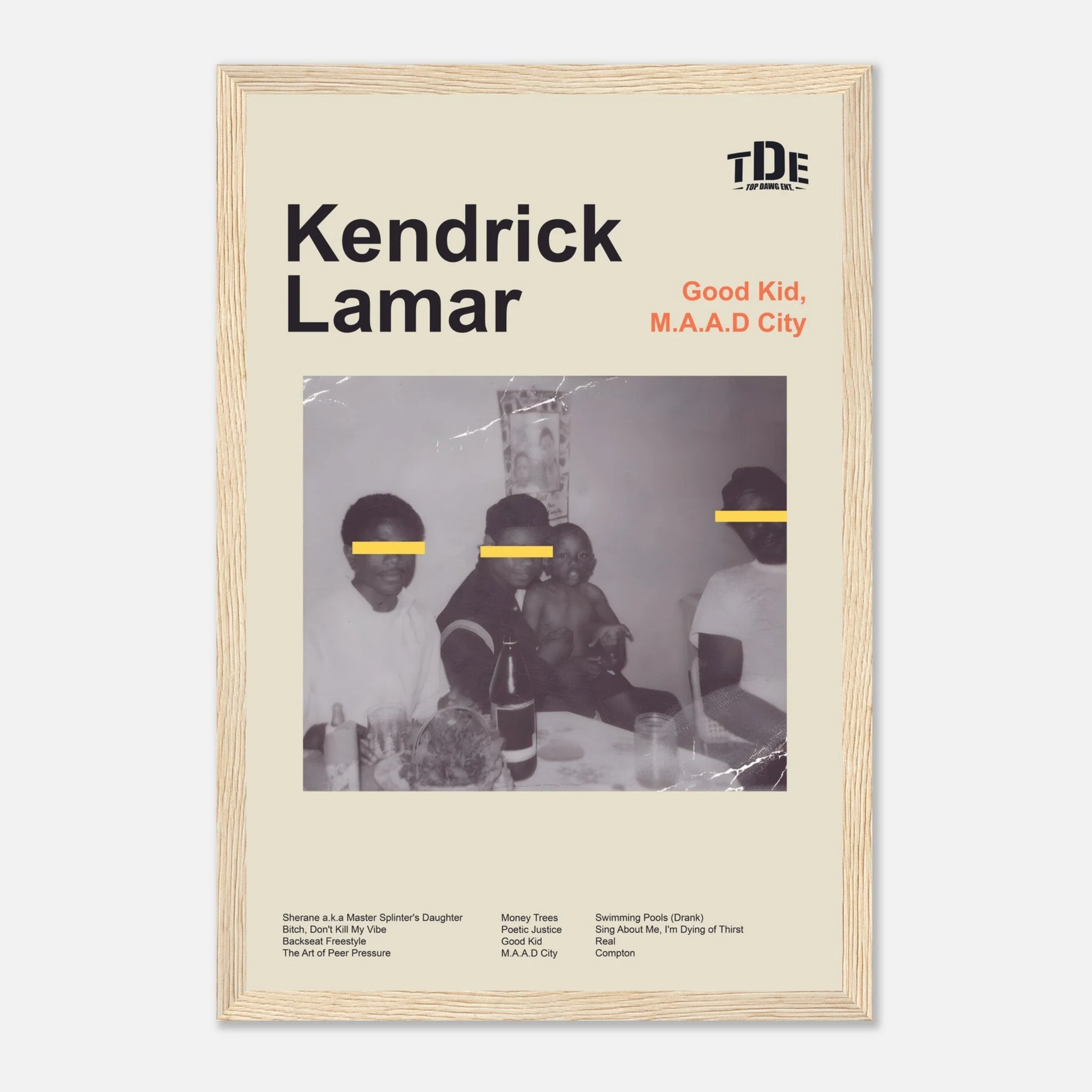 Kendrick Lamar - Good Kid, M.A.A.D City - Framed Poster - Image 6