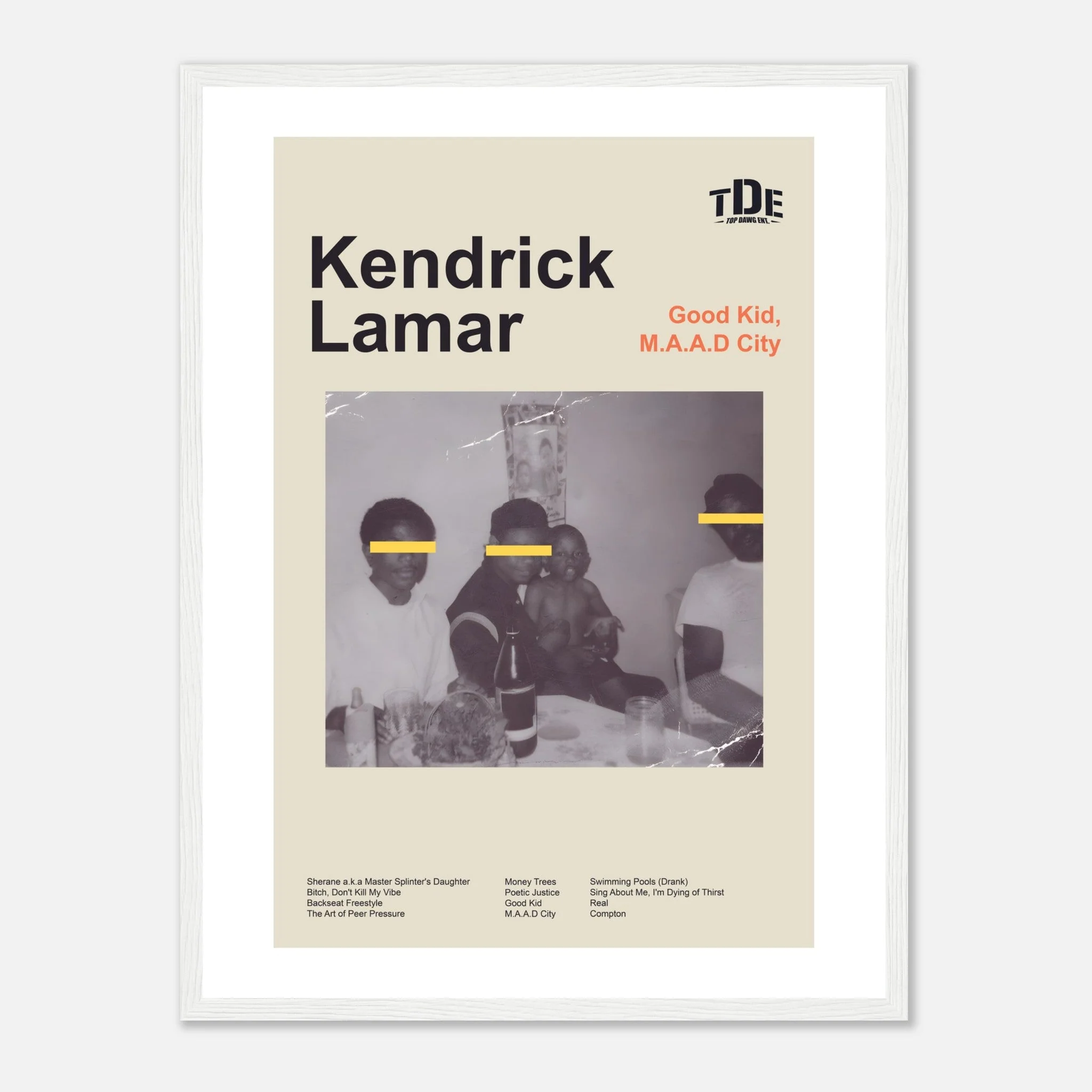 Kendrick Lamar - Good Kid, M.A.A.D City - Framed Poster - Image 7