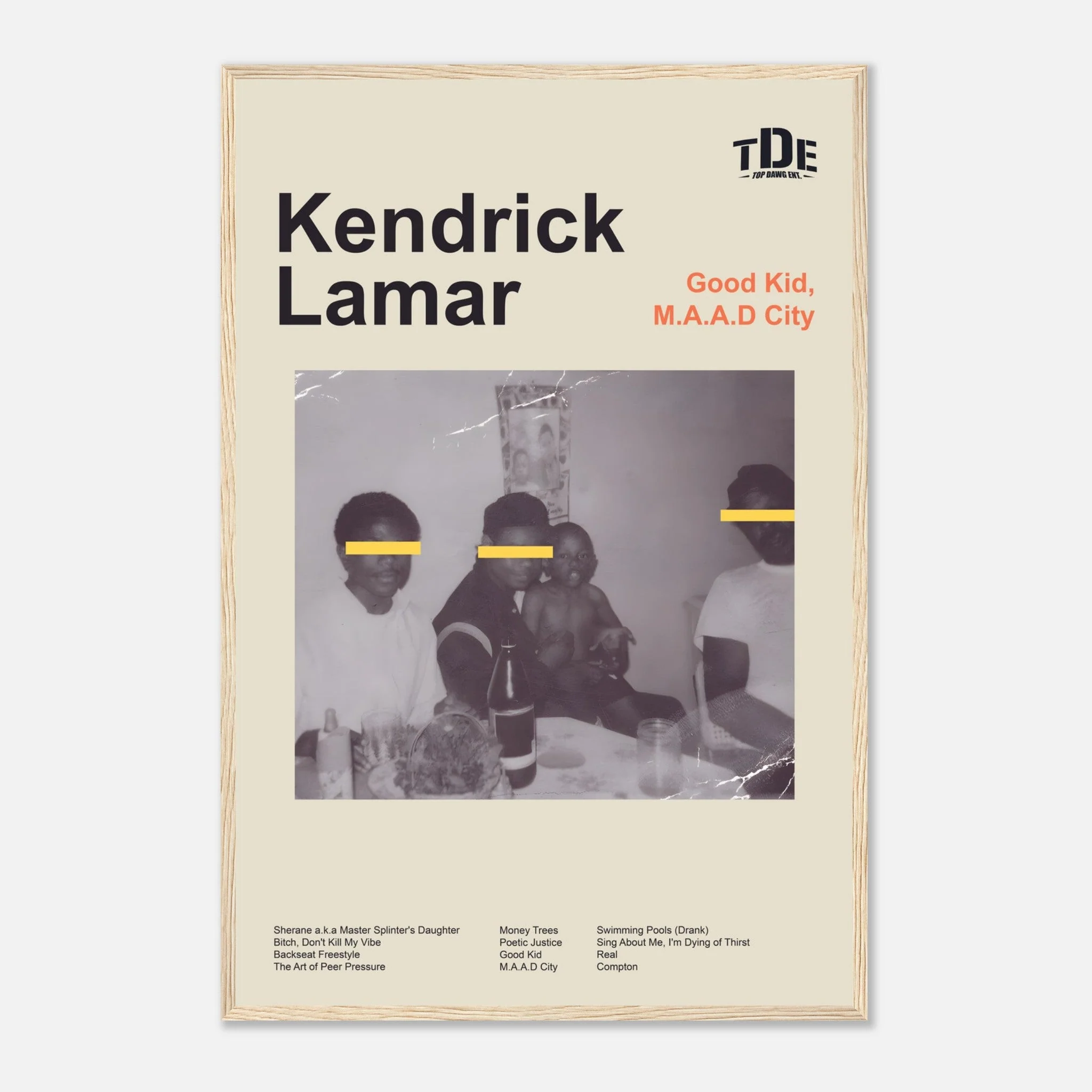 Kendrick Lamar - Good Kid, M.A.A.D City - Framed Poster - Image 8