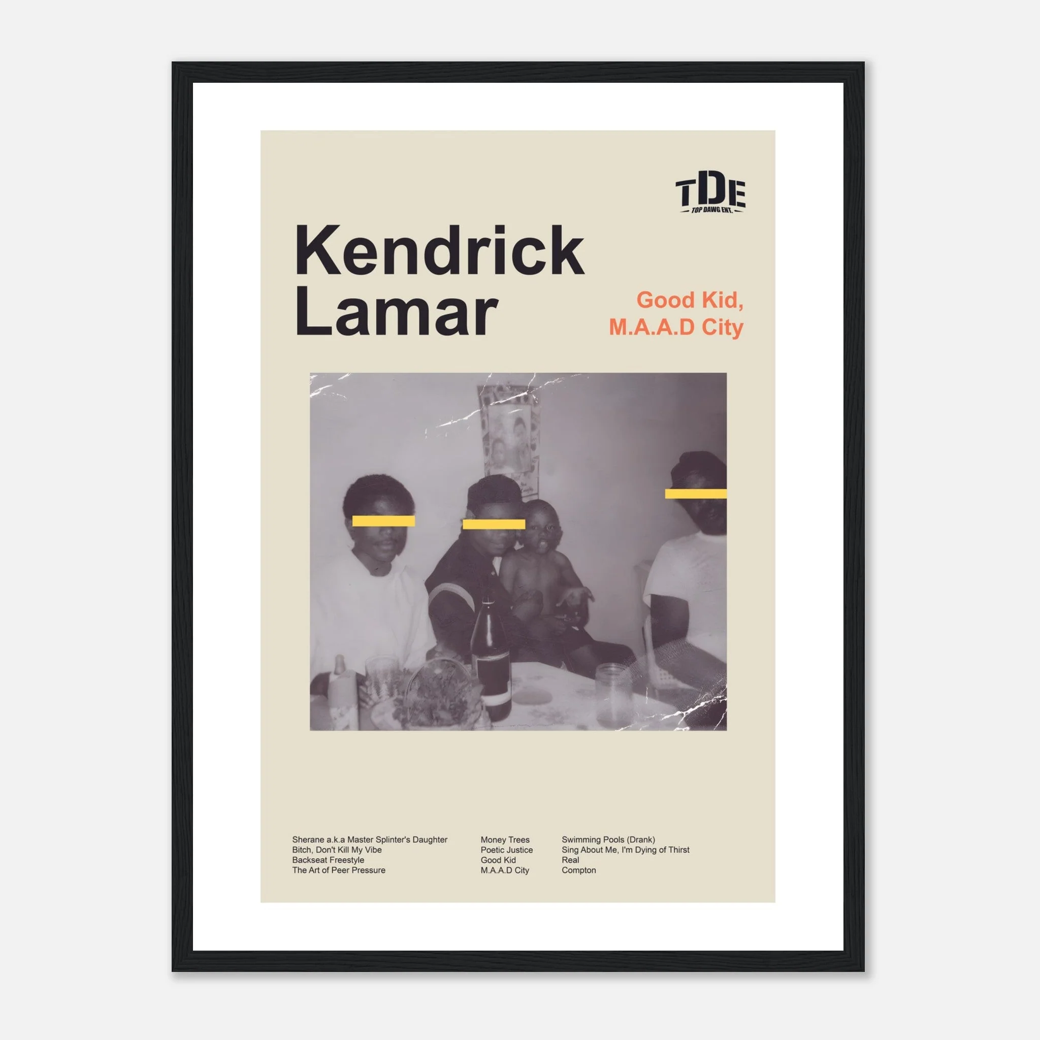 Kendrick Lamar - Good Kid, M.A.A.D City - Framed Poster - Image 9