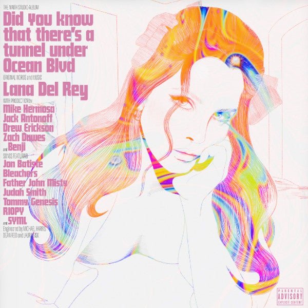 Lana Del Rey - Did You Know That There's A Tunnel Under Ocean Blvd - Coachella Edition Orange Vinyl LP Record - Image 2