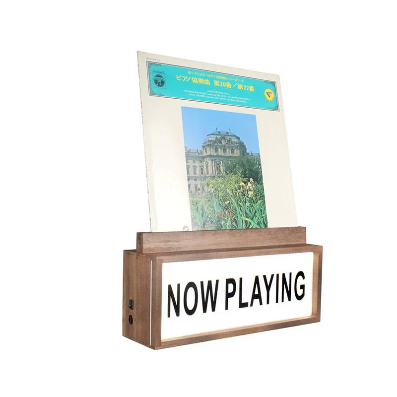 LED Lightbox Now Playing Vinyl Record Stand - Image 5