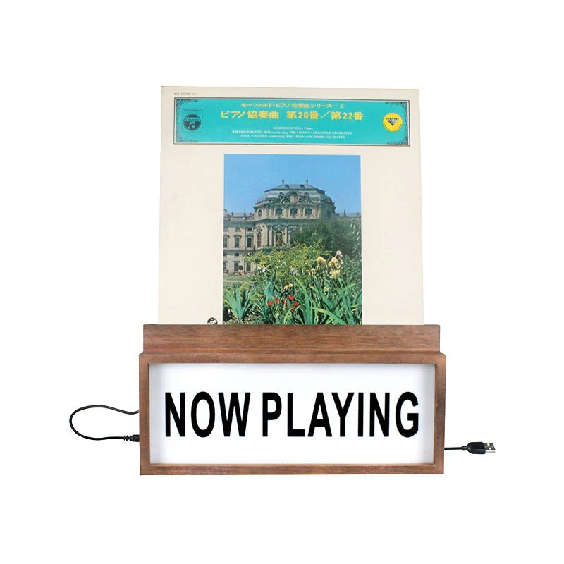 LED Lightbox Now Playing Vinyl Record Stand - Image 6