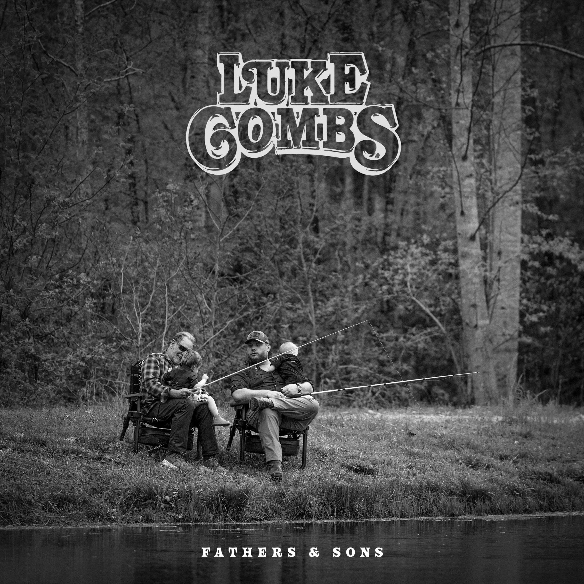 Luke Combs - Fathers & Sons - Yellow & Green Splatter Vinyl LP Record - Image 2
