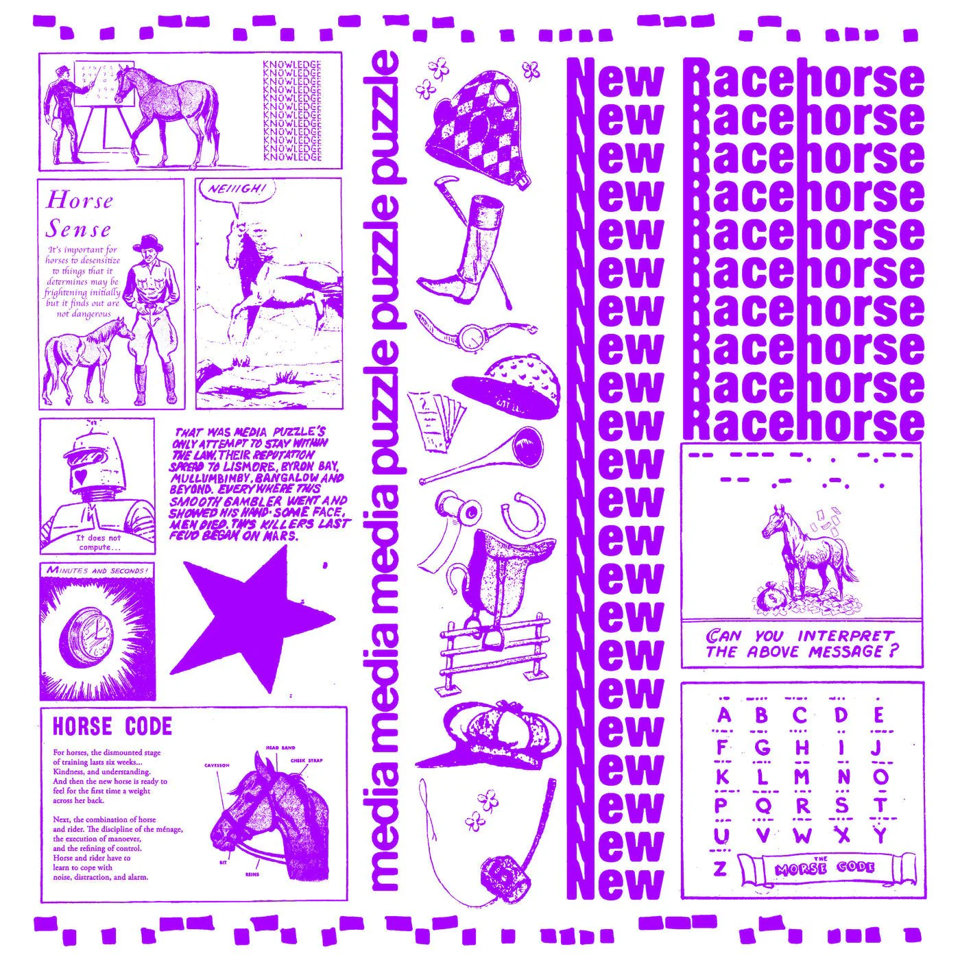 Media Puzzle - New Racehorse - RSD 2026 White Vinyl LP Record - Image 2
