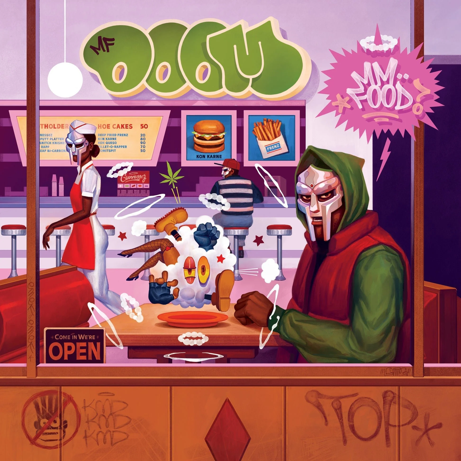 MF Doom - MM...Food -  20th Anniversary Edition - Sweetart Coloured Vinyl LP Record - Image 2