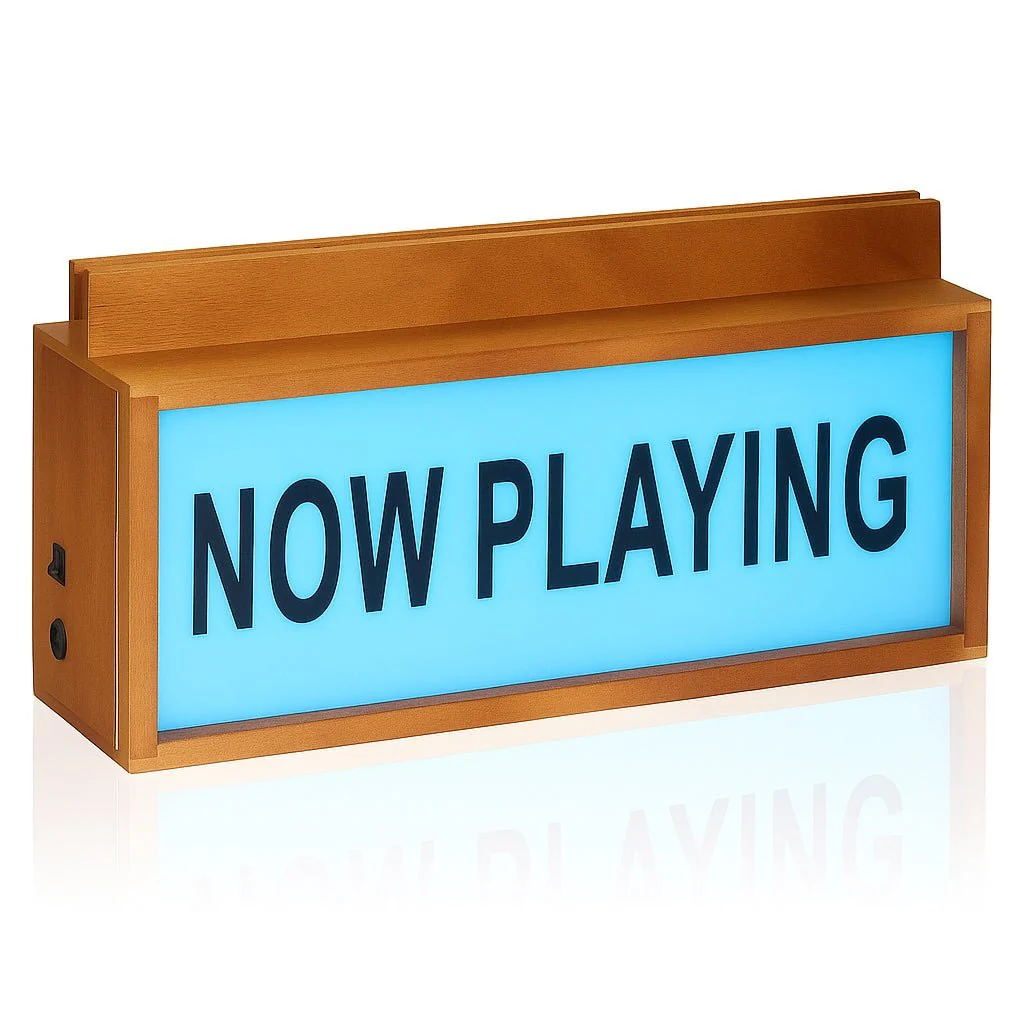 Multicolour LED Lightbox Now Playing Vinyl Record Stand - Image 2