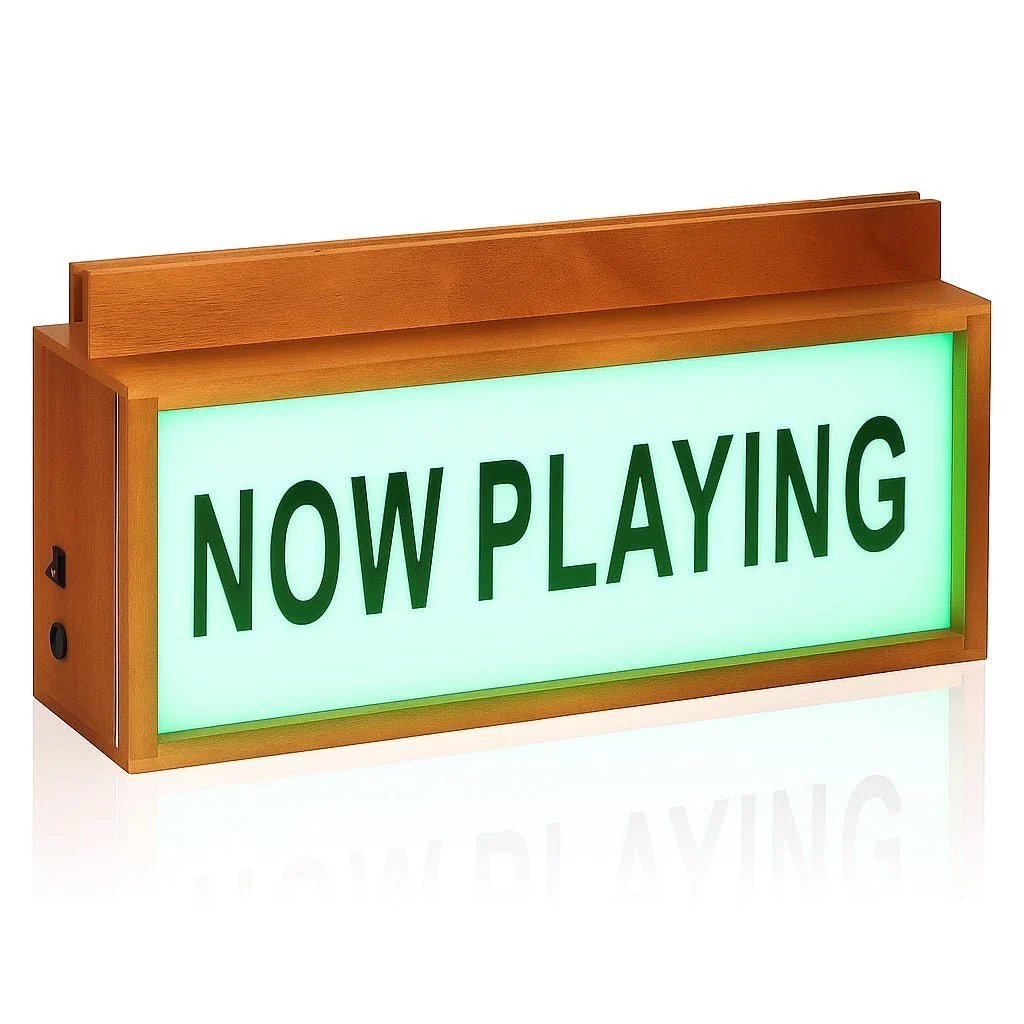 Multicolour LED Lightbox Now Playing Vinyl Record Stand - Image 3