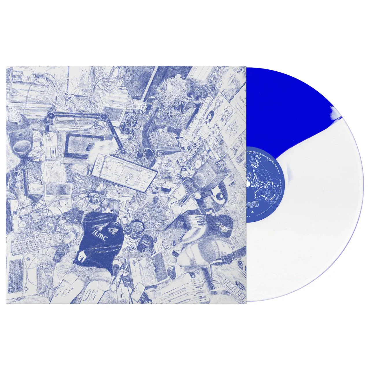 Ninajirachi - I Love My Computer - Blue & White Split Vinyl LP Record