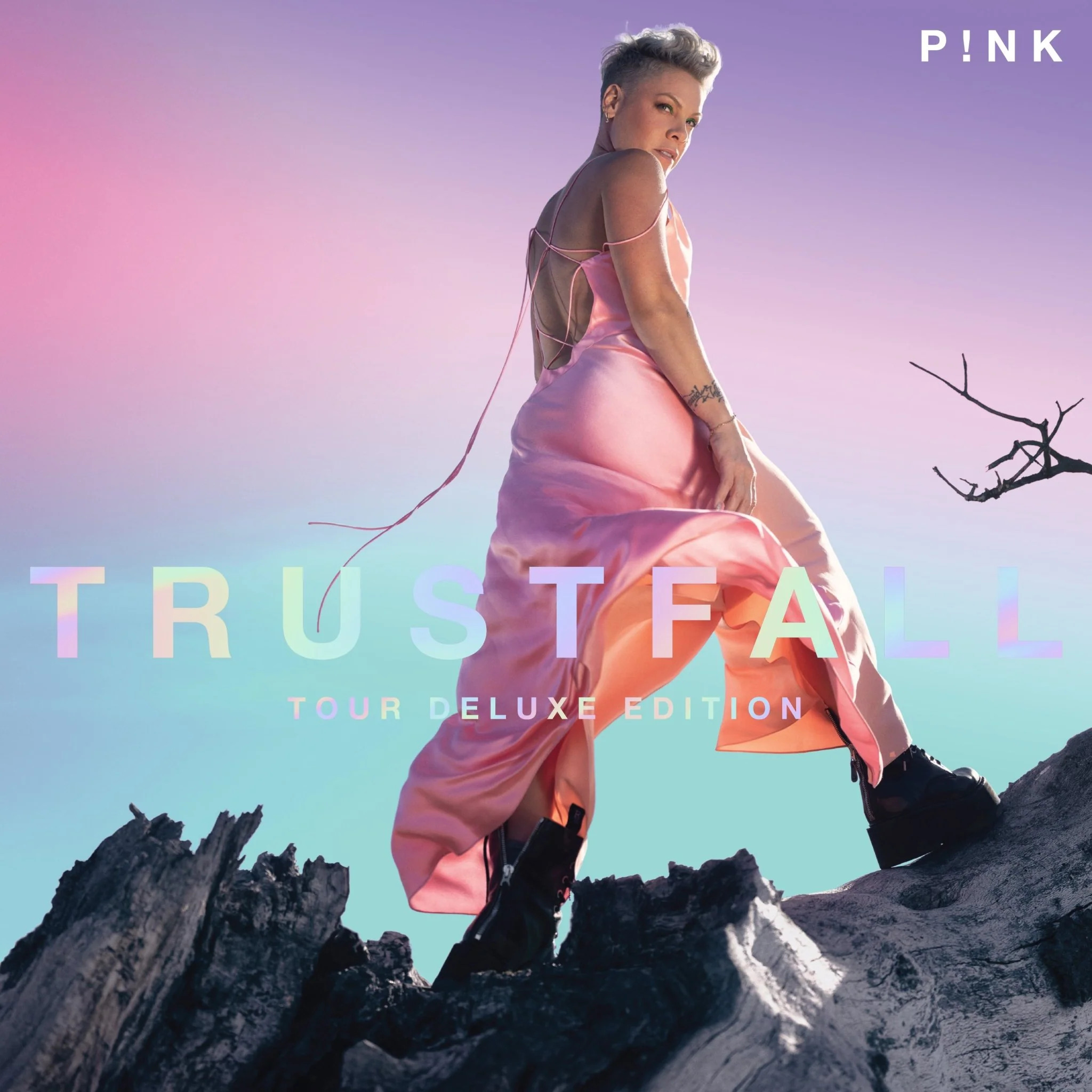 P!Nk - Trustfall - Pink/Purple Vinyl LP Record - Image 2
