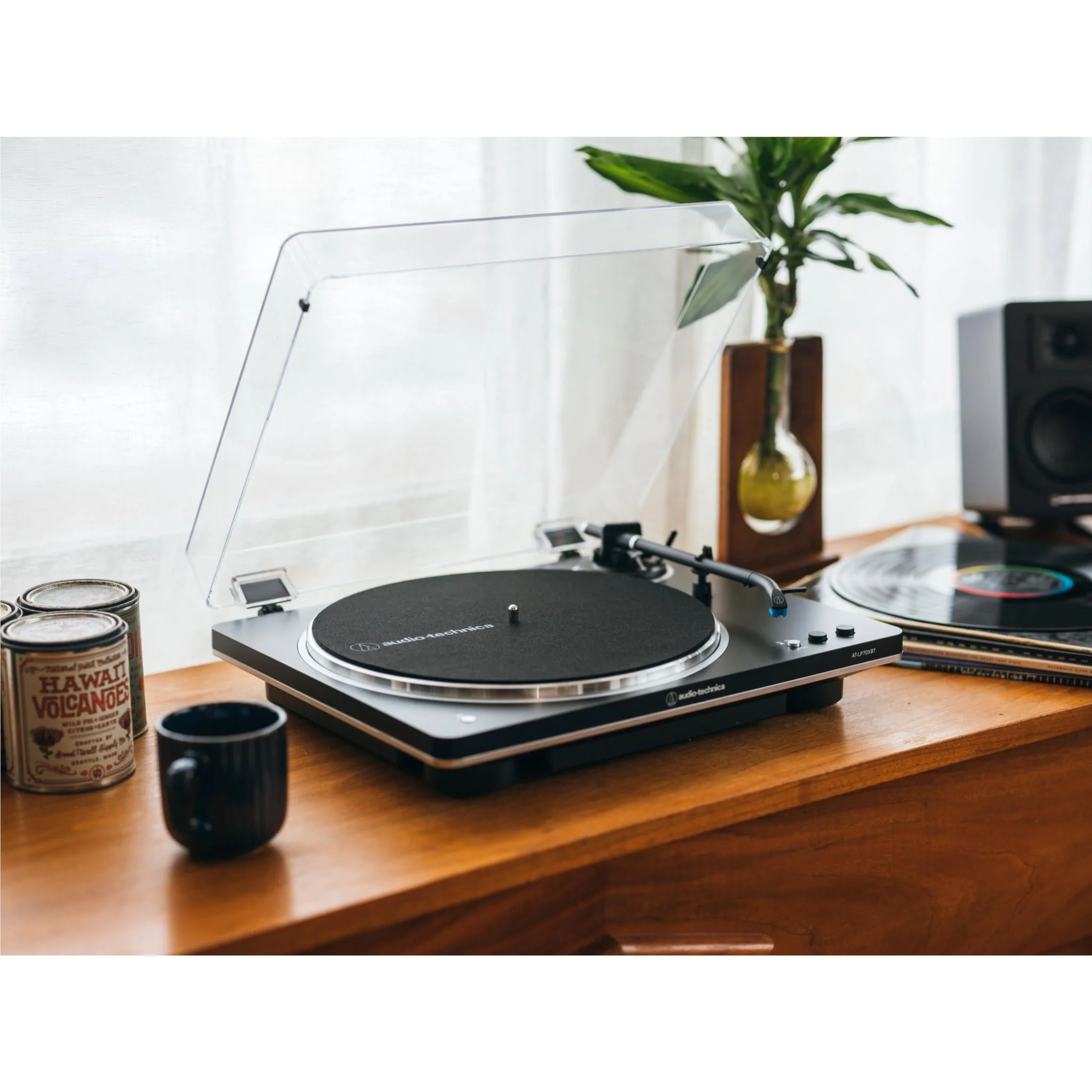 Audio-Technica LP70XBT Fully Automatic Bluetooth Turntable (Black/Silver) - Image 7