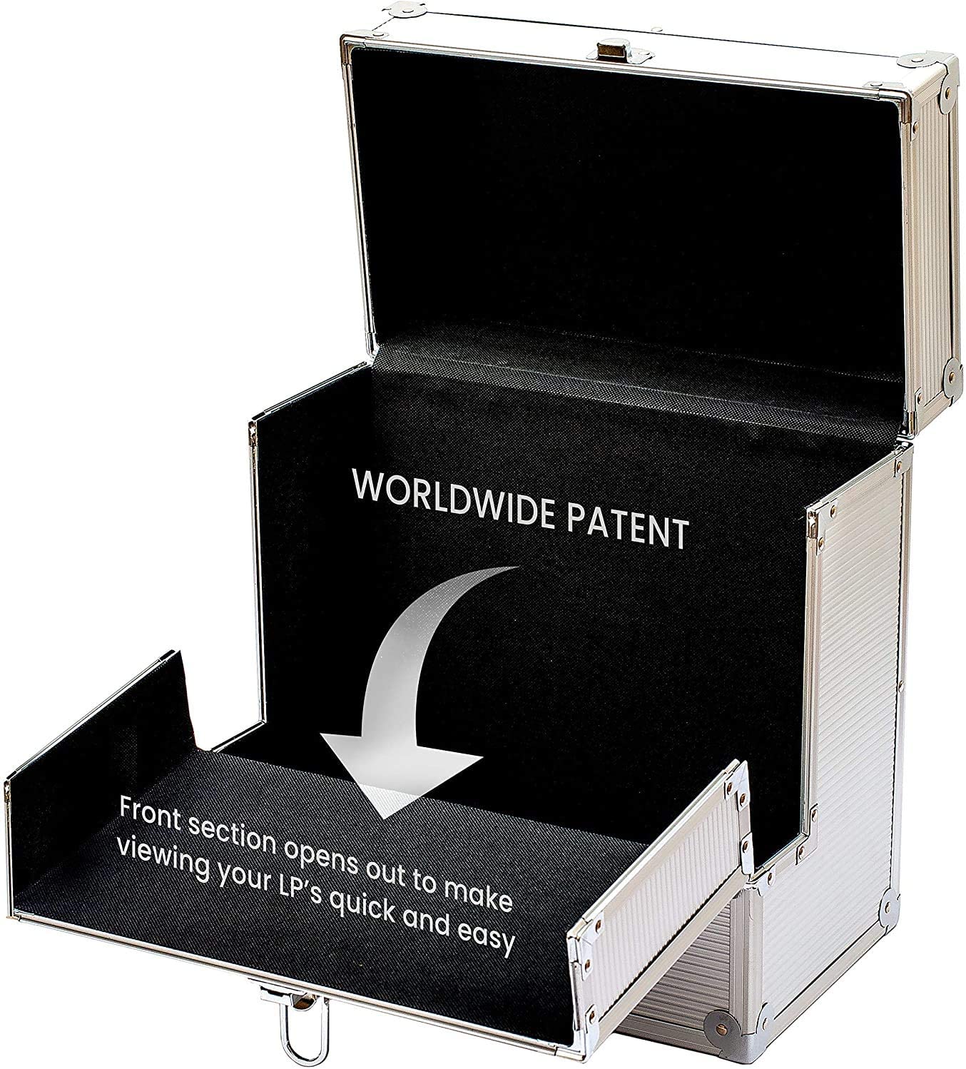 Retro Musique - Aluminum Trim Vinyl Record Case - Image 3