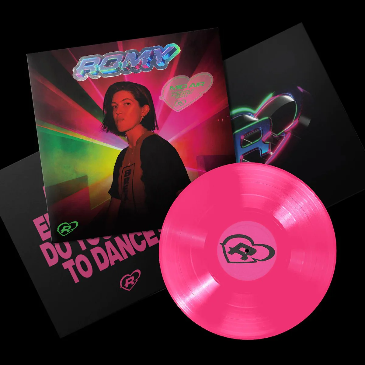 Romy - Mid Air - Neon Pink Vinyl LP Record - Image 2