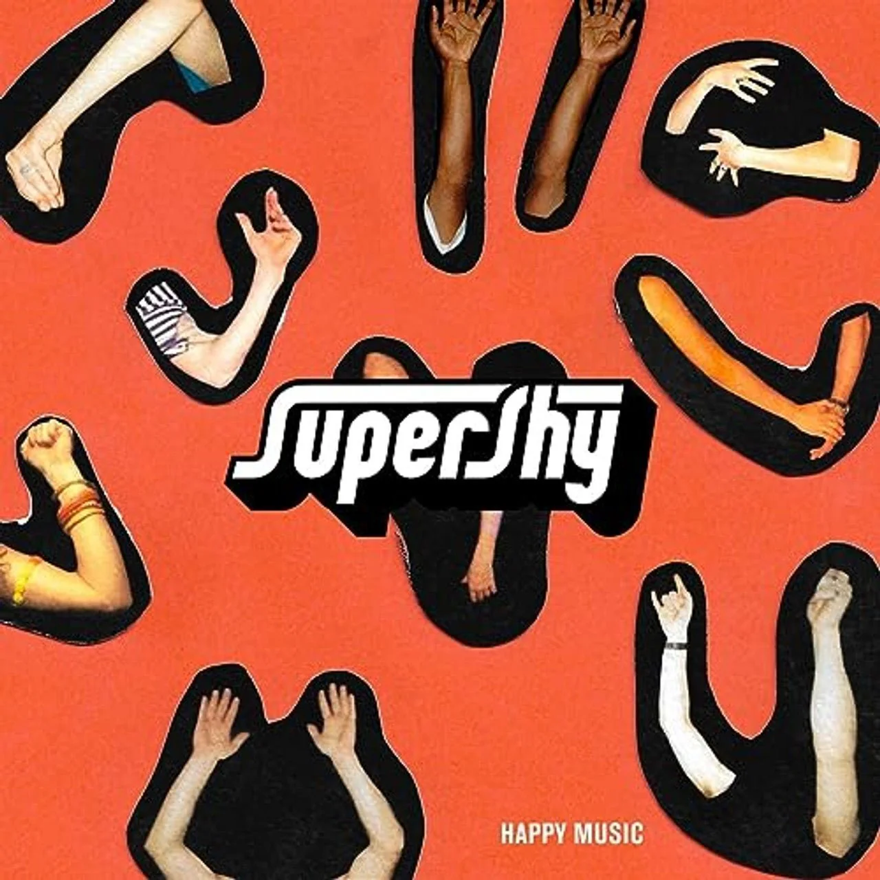 Supershy - Happy Music - Green & Yellow Vinyl LP Record - Image 3