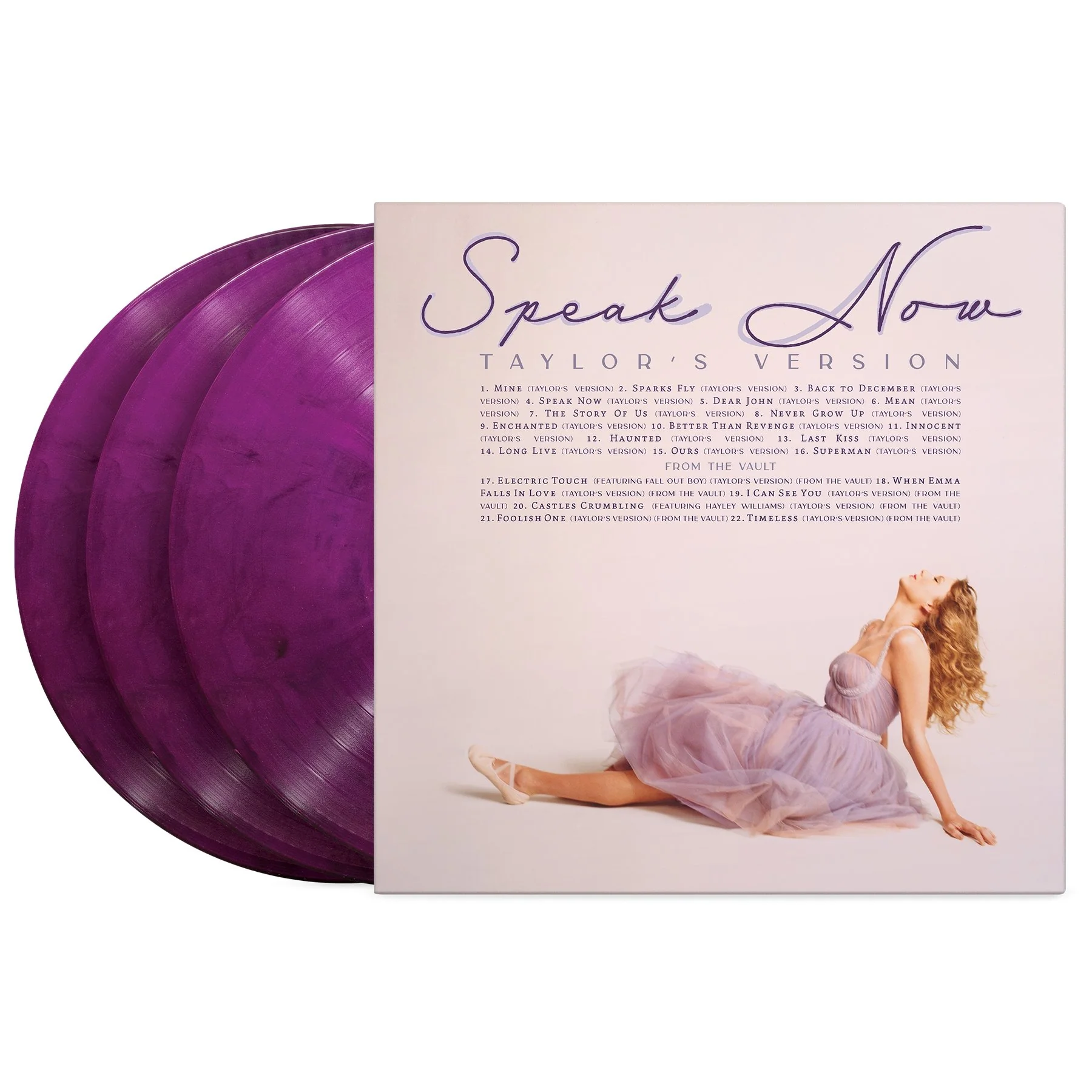 Taylor Swift - Speak Now (Taylor’s Version) - Orchid Marbled Vinyl LP Record - Image 2