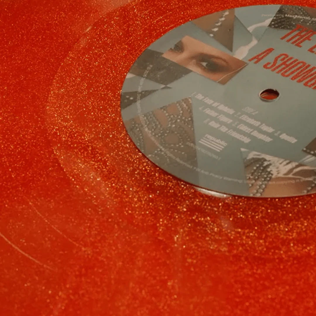 Taylor Swift - The Life of a Showgirl - Sweat & Vanilla Perfume Portofino Orange Glitter Vinyl LP Record - Image 4