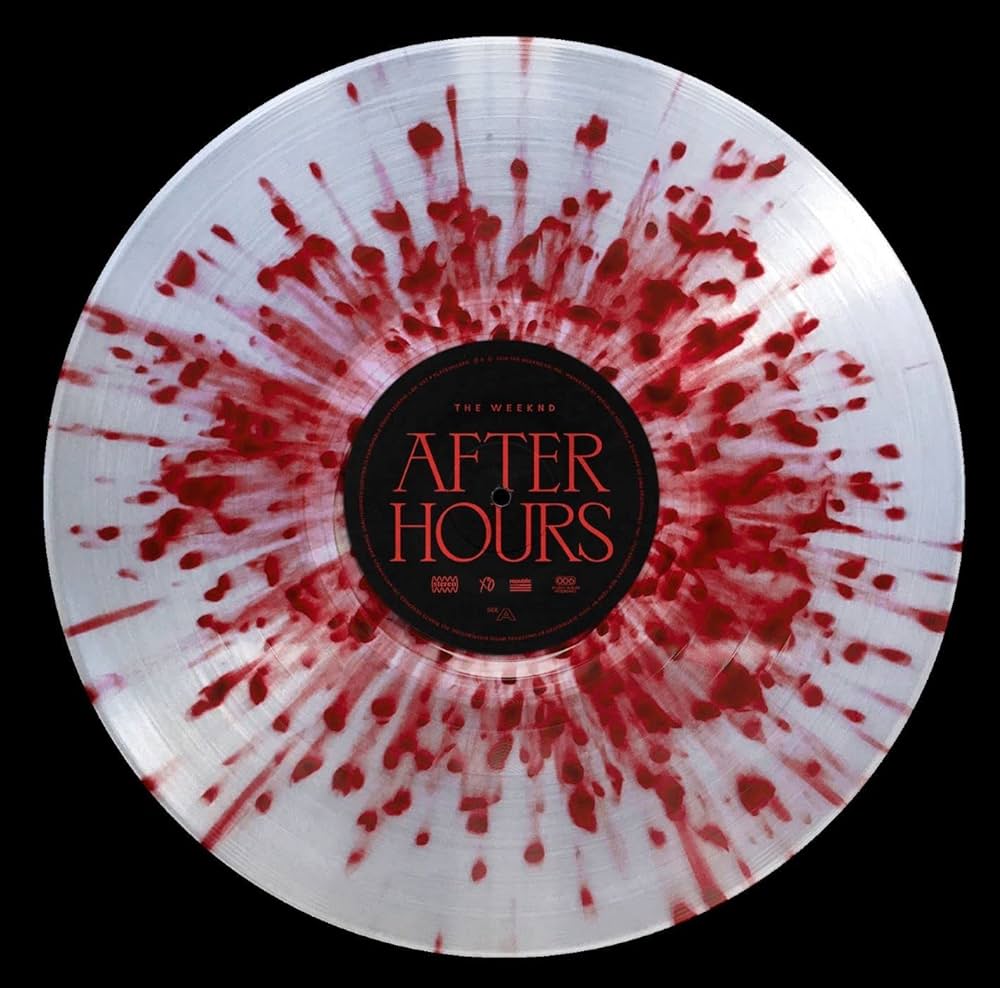 The Weeknd - After Hours - Clear & Red Splatter Vinyl LP Record - Image 2