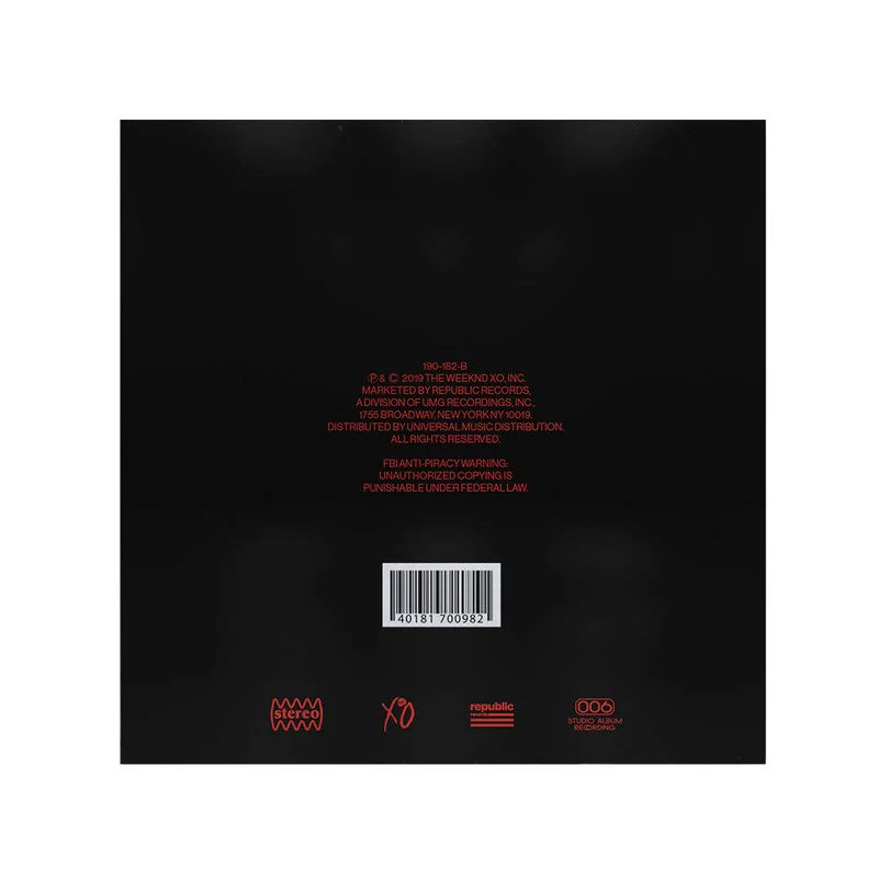 The Weeknd - After Hours - Holographic Cover Vinyl LP Record - Image 3