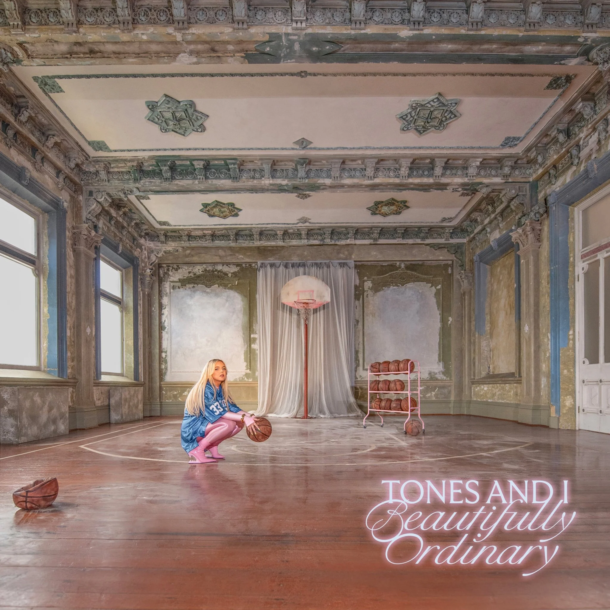 Tones And I - Beautifully Ordinary - Pink and Silver Vinyl LP Record - Image 2