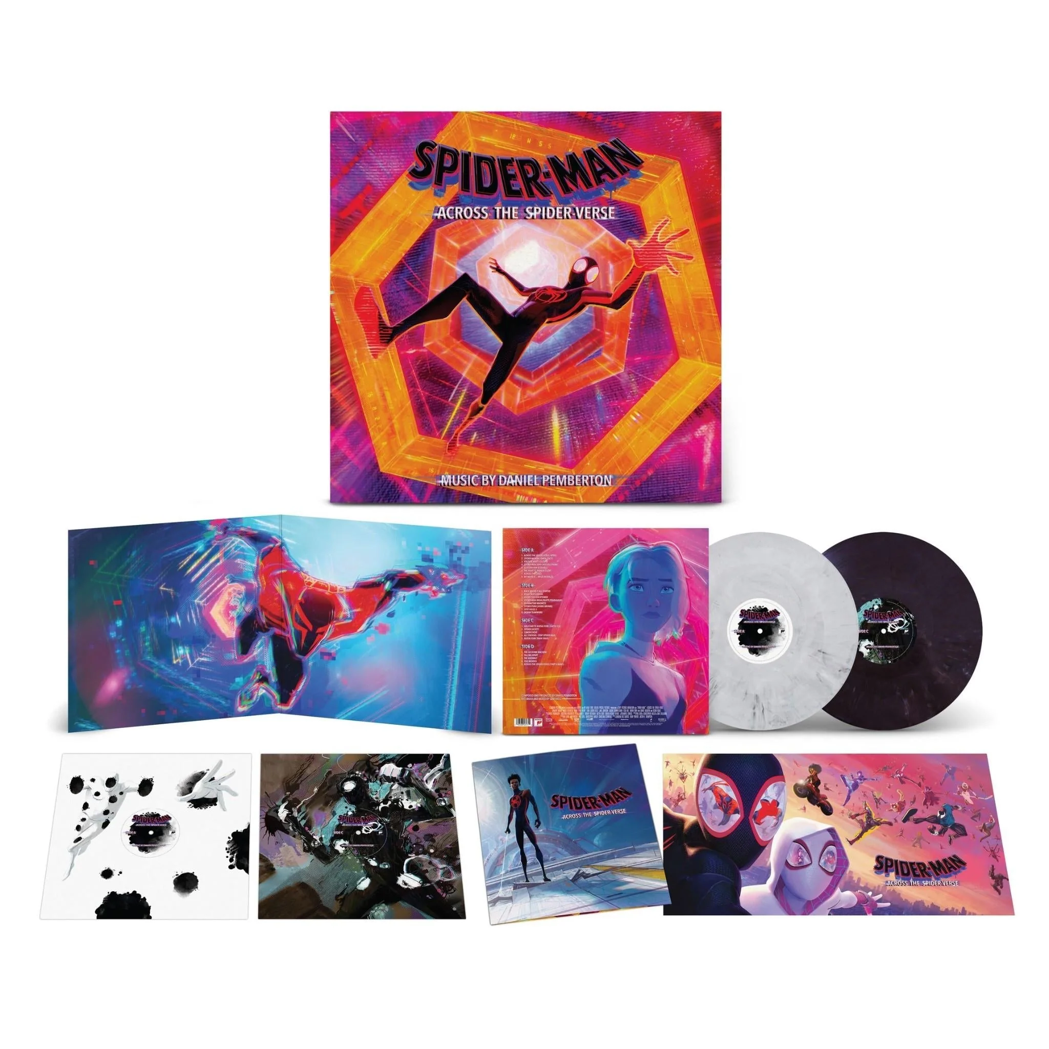 Various Artists - Across The Spider-Verse - White and Dark Purple Marbled Vinyl LP Record - Image 3