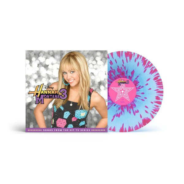 Various Artists - Hannah Montana 3 Soundtrack - Pink Splatter Vinyl LP Record