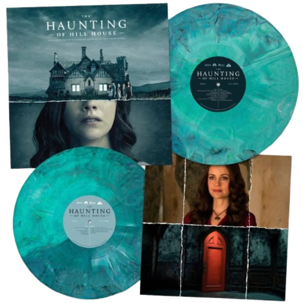Various Artists - Haunting of Hill House - Ghostly Green, Blue, and Iridescent White Vinyl LP Record - Image 2