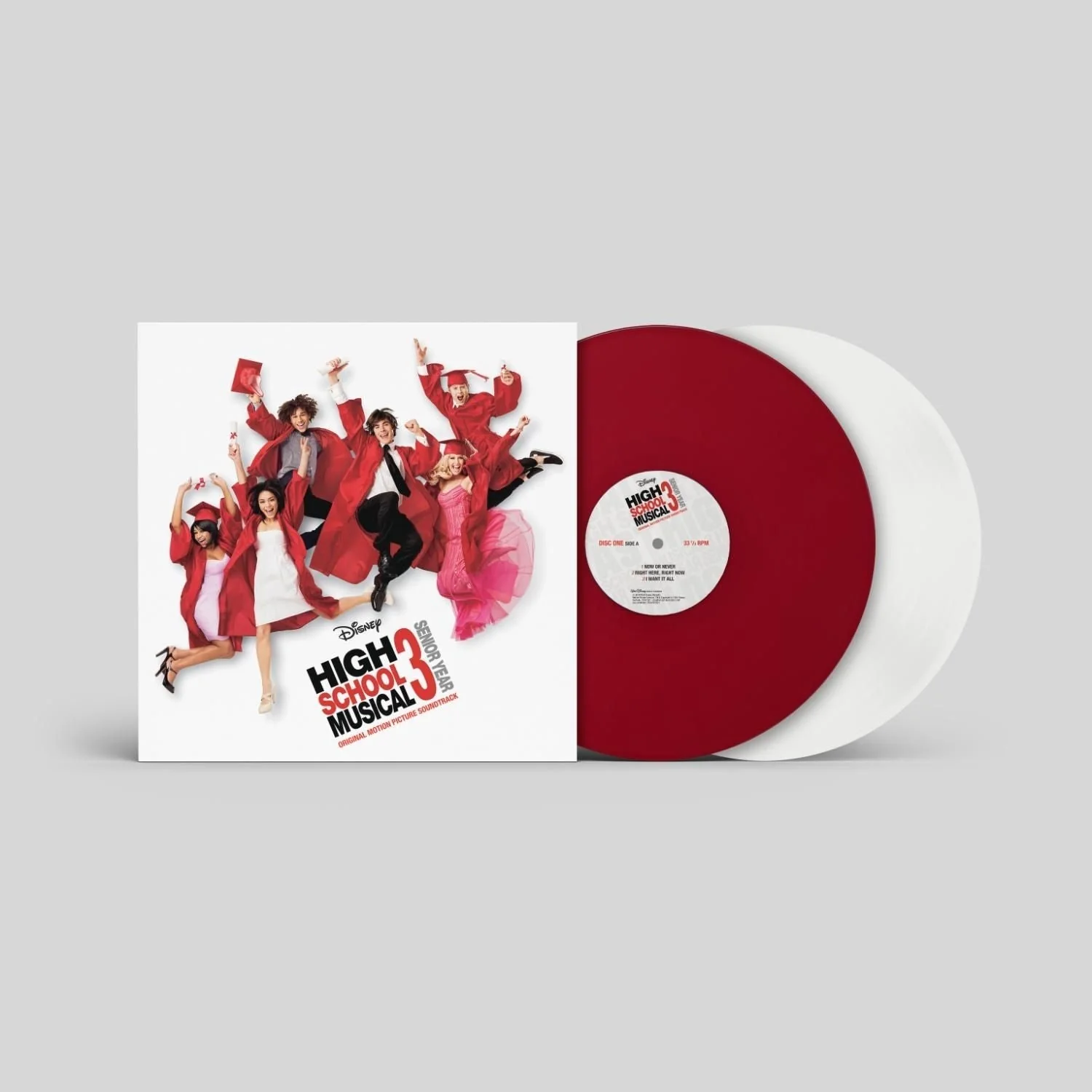 Various Artists - High School Musical 3: Senior Year (Original Soundtrack) - Red & White Vinyl LP Record - Image 2