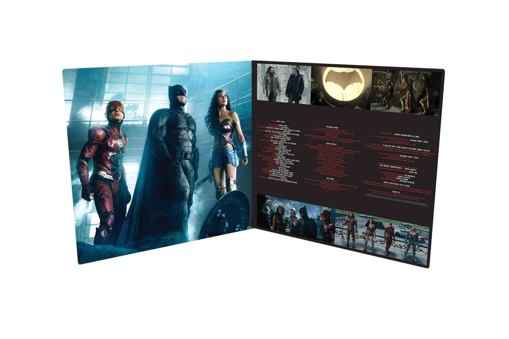 Various Artists - Justice League Soundtrack - Flaming Vinyl LP Record - Image 3