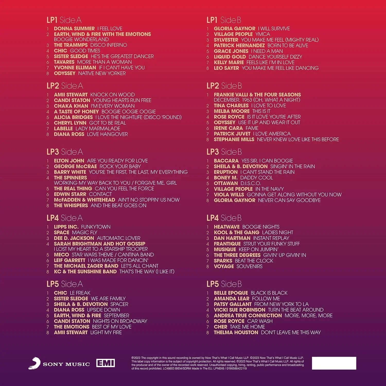 Various Artists - Now Presents: Disco - Vinyl LP Record - Image 2