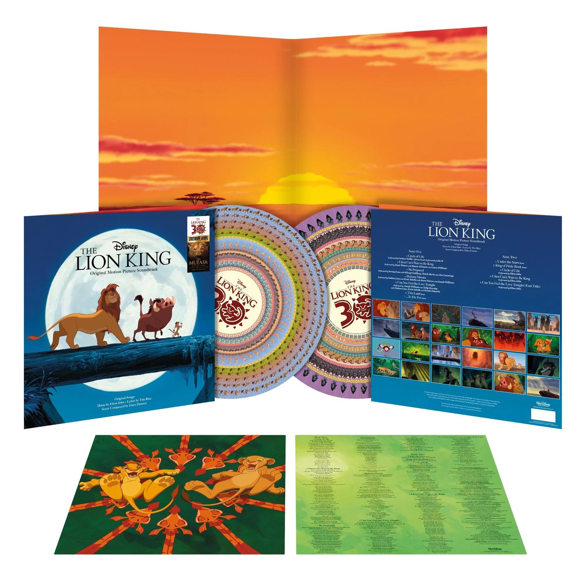 Various Artists - The Lion King (30th Anniversary) - Zoetrope Picture Disc Vinyl LP Record - Image 4