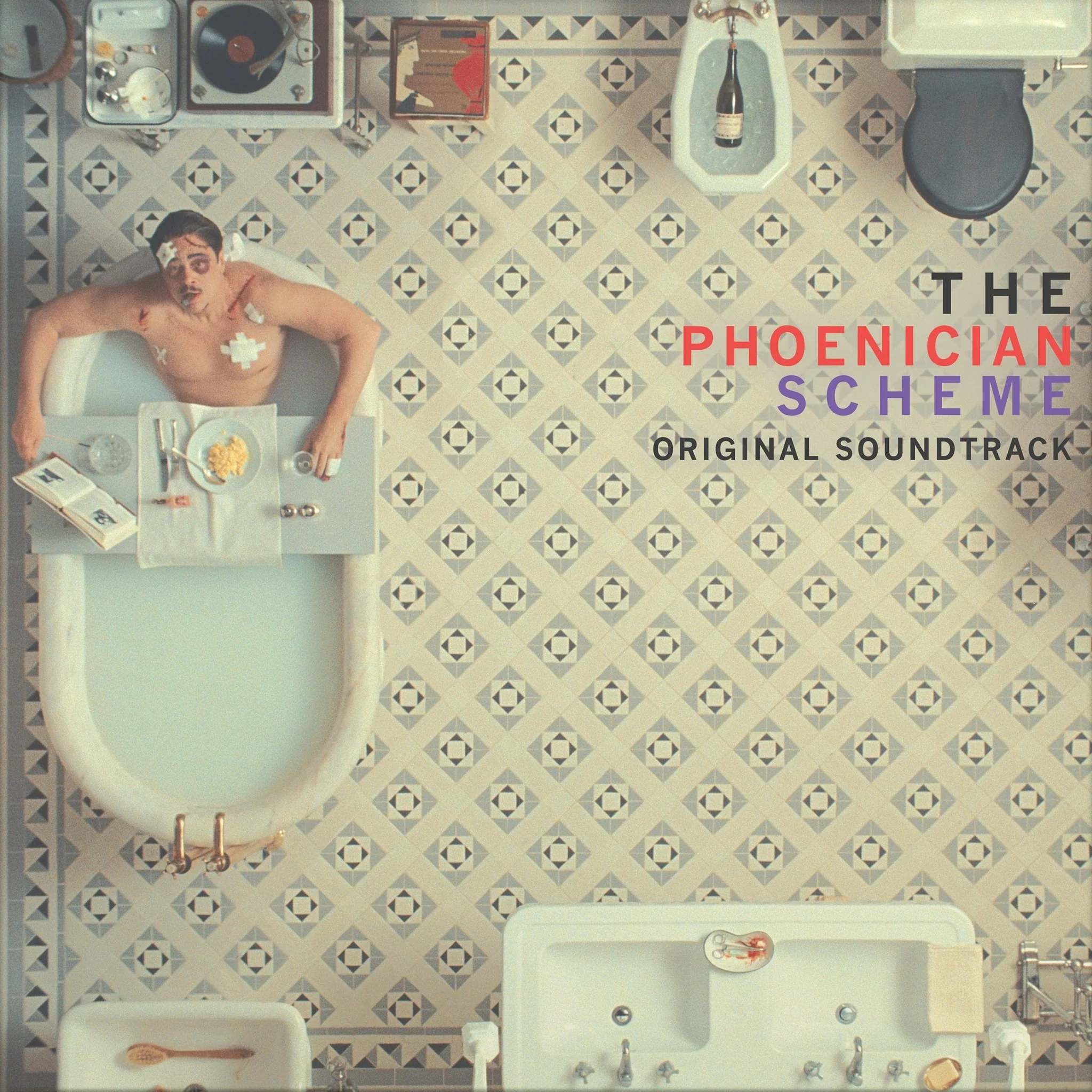 Various Artists - The Phoenician Scheme Soundtrack - Sea Foam Vinyl LP Record - Image 2