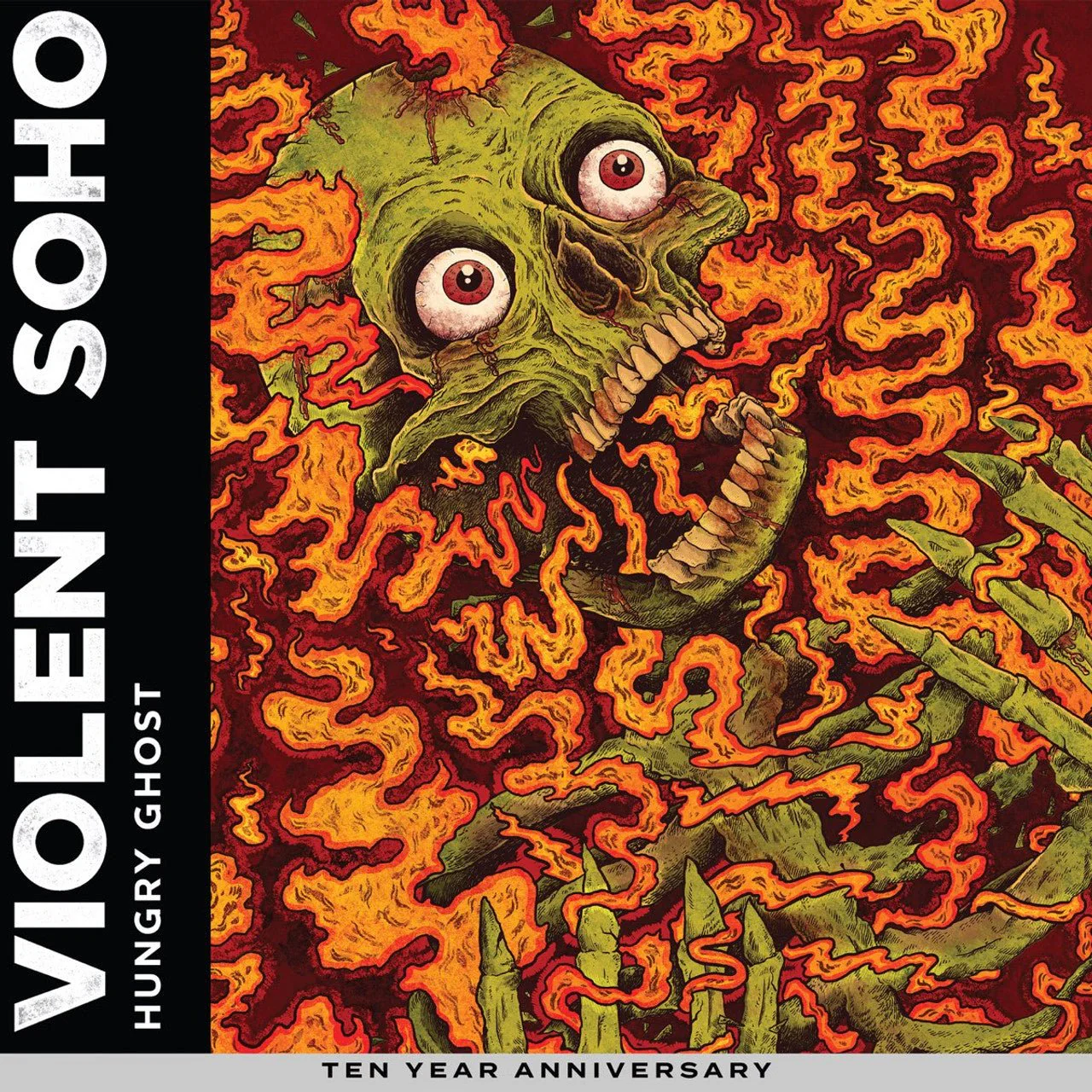 Violent Soho – Hungry Ghost - 10th Anniversary Black and Red Splatter Vinyl LP Record - Image 3